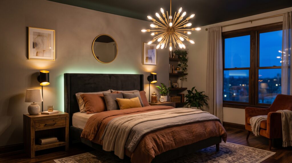 Emerald Green Monochromatic Room