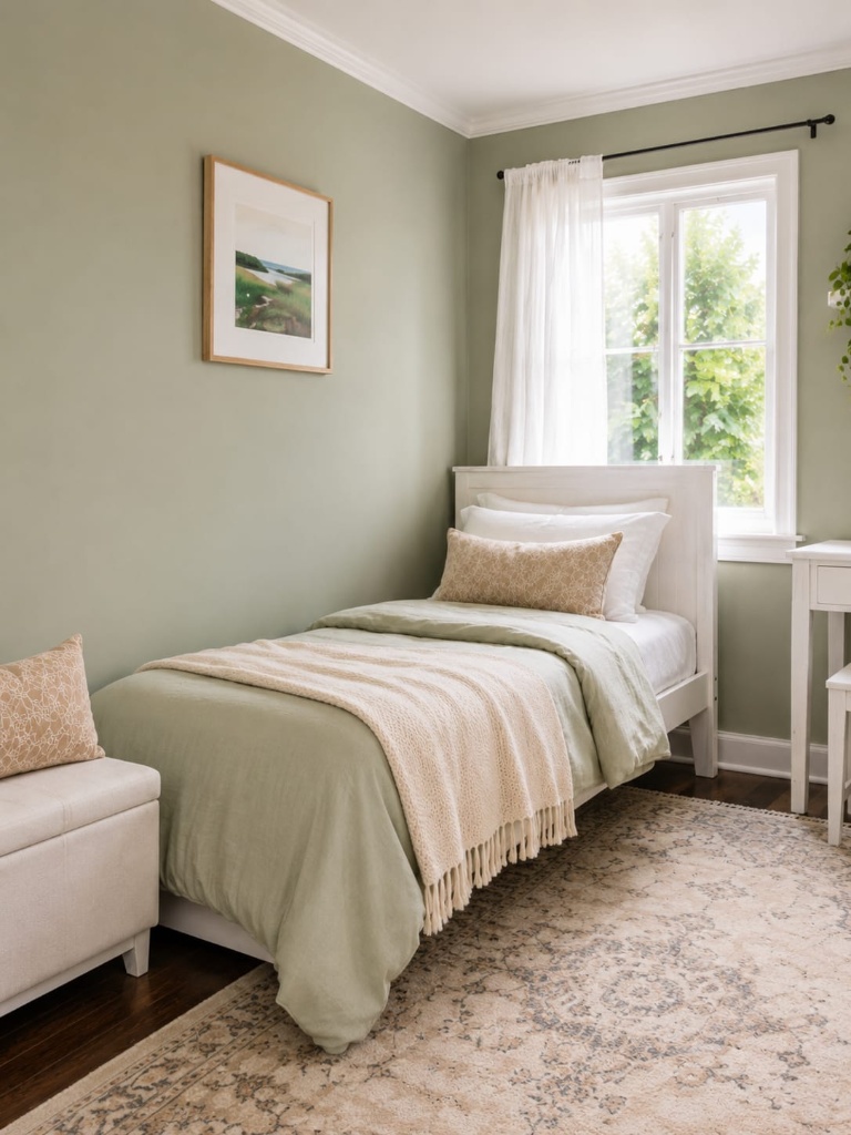White Bed Sage Room